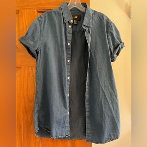 denim button down